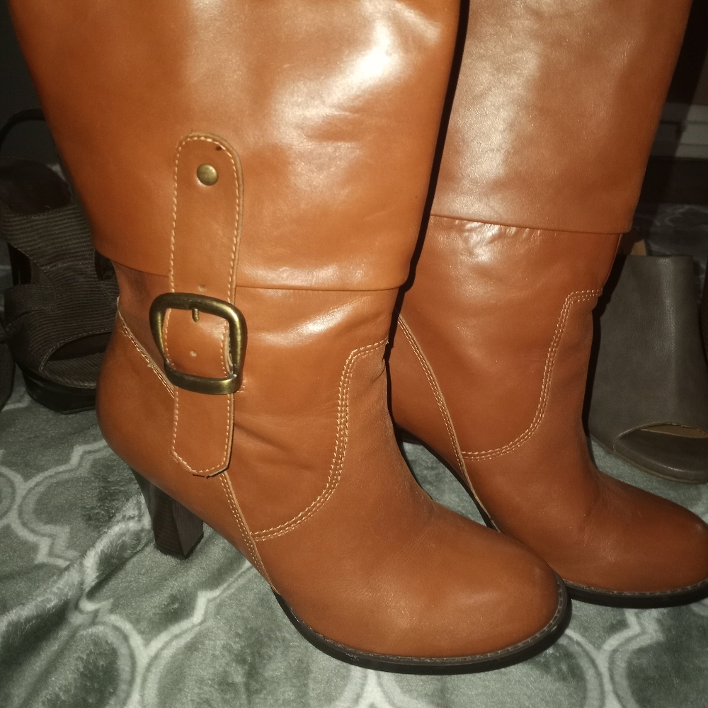 High heel boots.